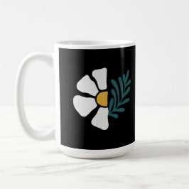 Caneca De Café Hermosa flor abstracta