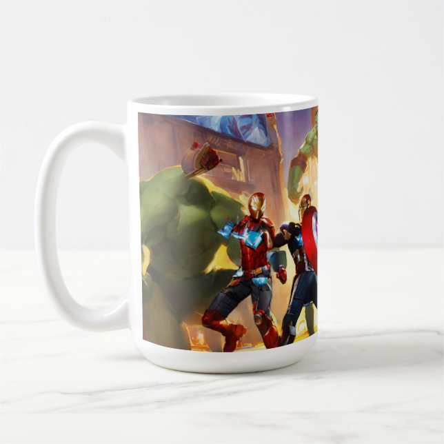 Caneca De Café "Heroes Galácticos Batalha de Vidro de Chá" (Esquerda)
