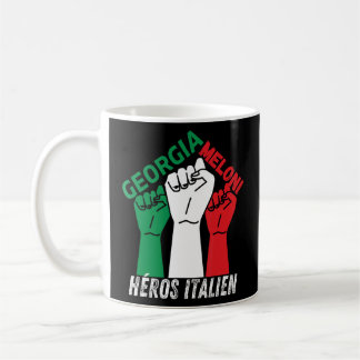 Caneca De Café Heroes Italianos Georgia Meloni Héros Italien