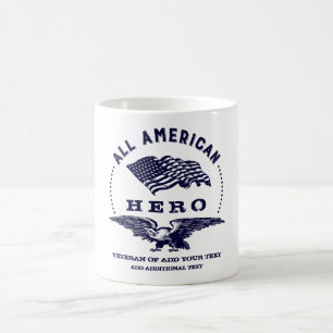 Caneca De Café Herói americano