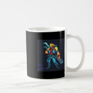 Caneca De Café Herói (Arte do estilo Pixel do Jogo Retroativo dos