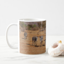 Caneca De Café Herói da Paisagem Africana Panorâmica Zebra