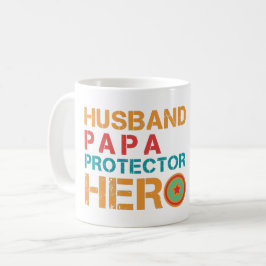 CANECA DE CAFÉ HERÓI DE PROTETOR DE PAPA DE MARIDO