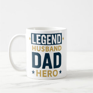 Caneca De Café Herói do Pai da Legenda do Marido