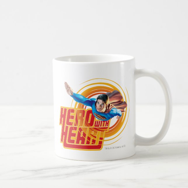 Caneca De Café Herói do Super-Homem com Coração (Direita)