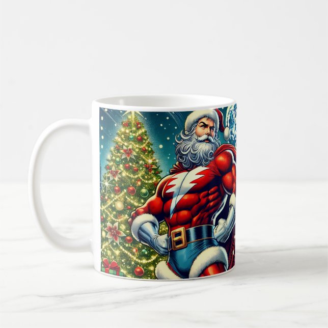 Caneca De Café herói papai noel (Esquerda)