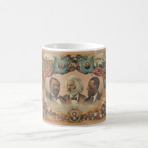 Caneca De Café Heróis da raça colorida publicada por J. Hoover