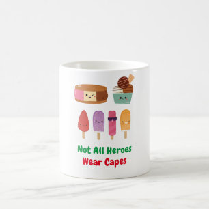 Caneca De Café Heróis Reais: Liga Dos Sorvetes