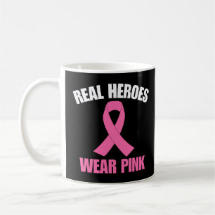 Caneca De Café Heróis Verdadeiros Vestem Rosa