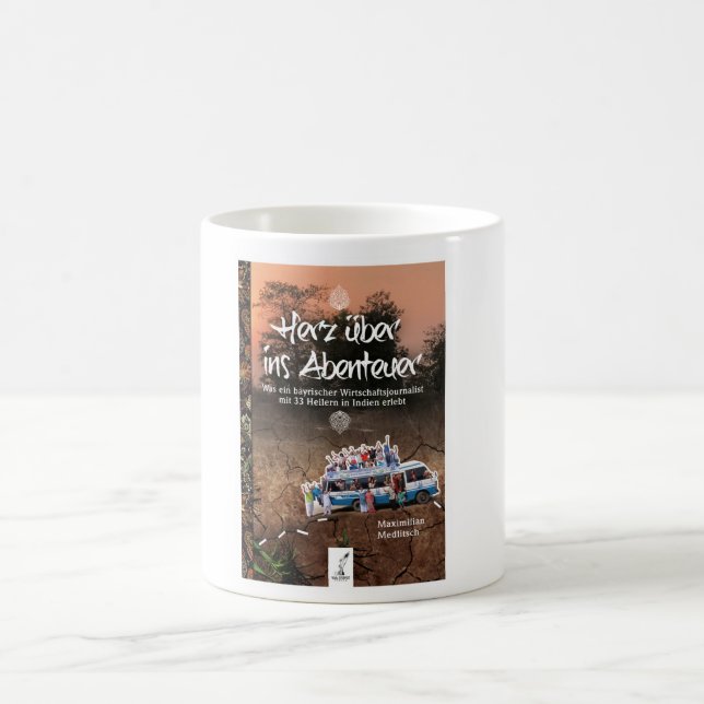 Caneca De Café Herz über ins Abenteuer - Buchcover (Centro)