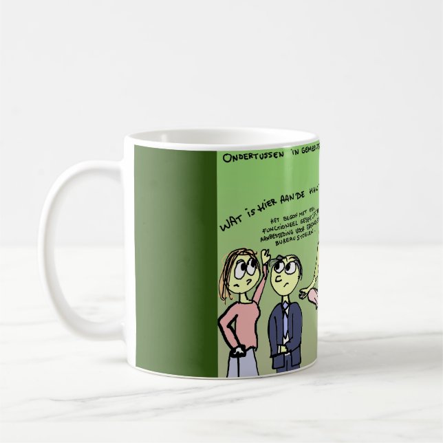 Caneca De Café Het begon met een aanbesteding (Esquerda)