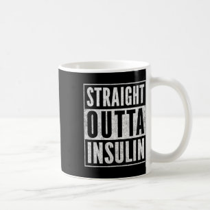 Caneca De Café Hetero Divertido Fora da Insulina Diabetes Sensibi