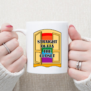 Caneca De Café Hetero Fora Do Armário
