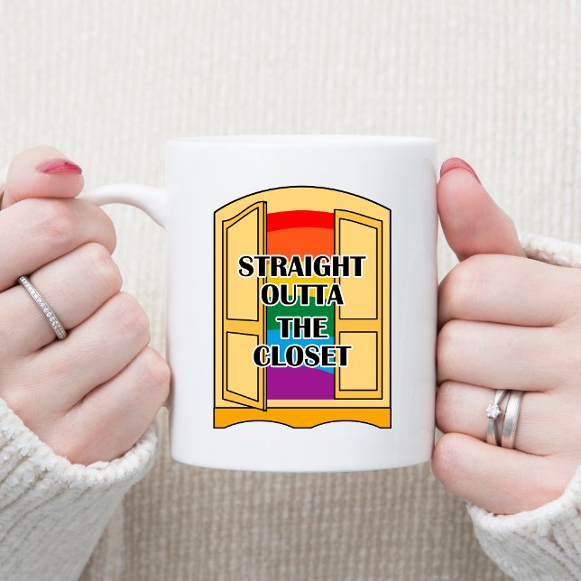 Caneca De Café Hetero Fora Do Armário (Criador carregado)