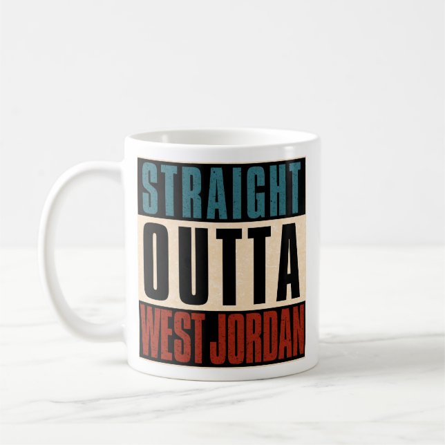 Caneca De Café Hetero Fora do Oeste da Jordânia Utah UT (Esquerda)