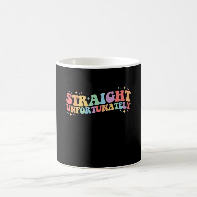 Caneca De Café Hetero Infelizmente Groovy LGBTQ Gay Lésbica (Centro)