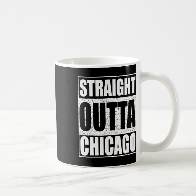 Caneca De Café Hetero Out Chicago Estado do Illinois (Direita)