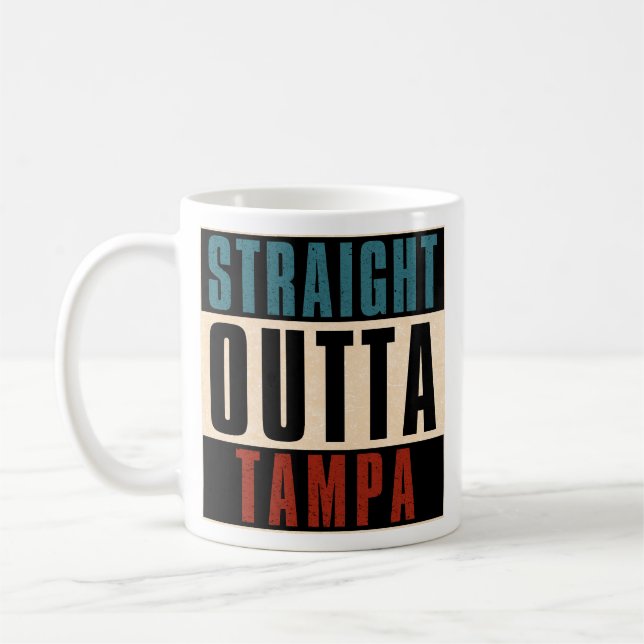 Caneca De Café Hetero Out Tampa Florida FL (Esquerda)