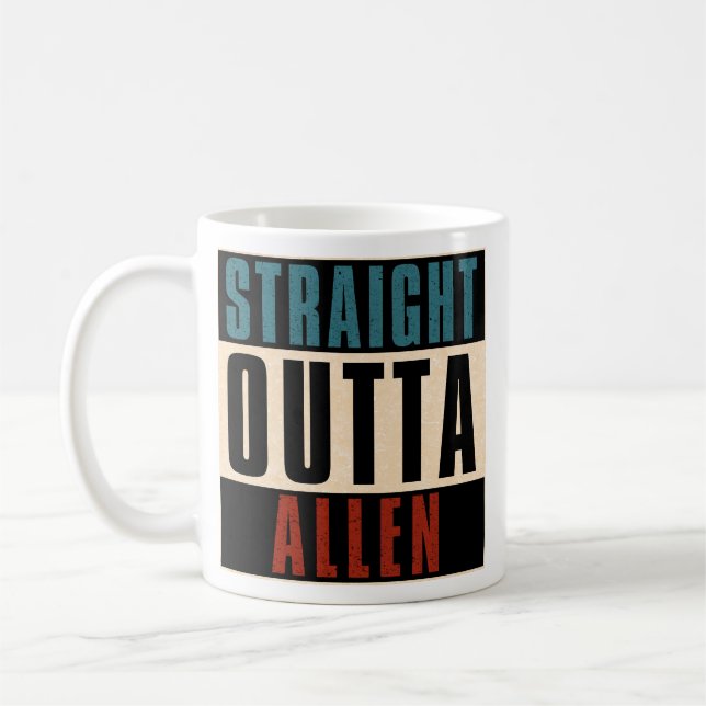 Caneca De Café Hetero Outta Allen Texas TX (Esquerda)