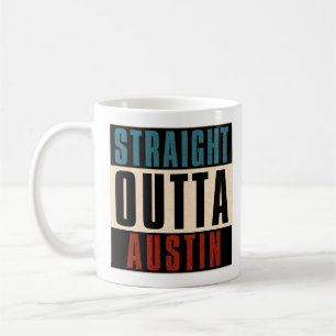 Caneca De Café Hetero Outta Austin Texas TX EUA