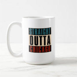 Caneca De Café Hetero Outta Chicago Illinois IL EUA
