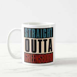 Caneca De Café Hetero Outta Greensboro Carolina do Norte NC