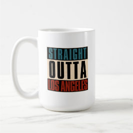 Caneca De Café Hetero Outta Los Angeles California CA EUA