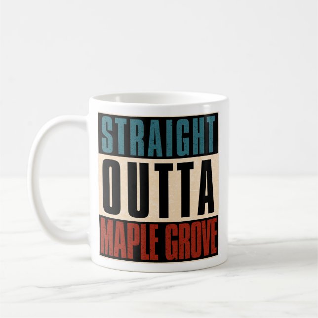 Caneca De Café Hetero Outta Maple Grove Minnesota MN (Esquerda)