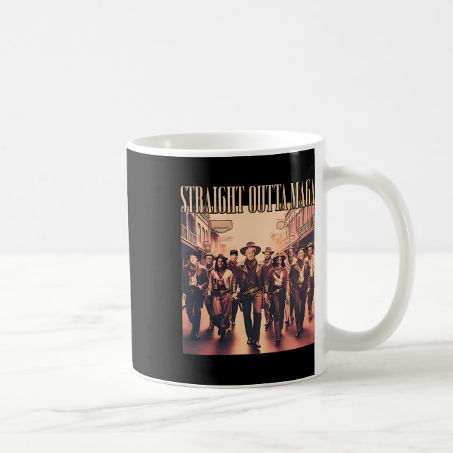 Caneca De Café Hetero Outta Mega Funny Trump 2024 (Direita)