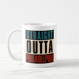 Caneca De Café Hetero Outta Philadelphia Pennsylvania PA EUA