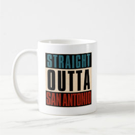 Caneca De Café Hetero Outta San Antonio Texas TX EUA