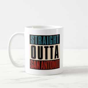 Caneca De Café Hetero Outta San Antonio Texas TX EUA