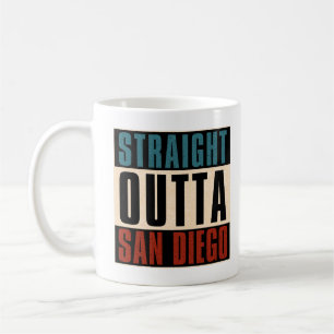 Caneca De Café Hetero Outta San Diego California CA EUA