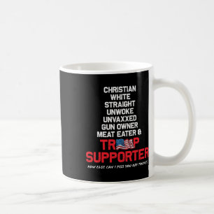 Caneca De Café Hetero Republicano Republicano não vaxxado de Trum