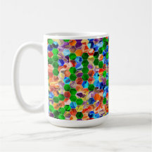 Hexágonos Horizontais De 15oz Mug