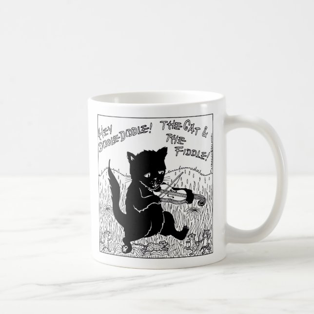 Caneca De Café Hey Diddle Diddle (Direita)