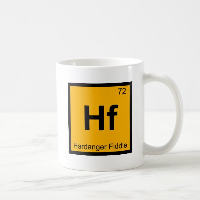 Caneca De Café Hf - Tabela Periódica da Rabeca Hardanger (Direita)