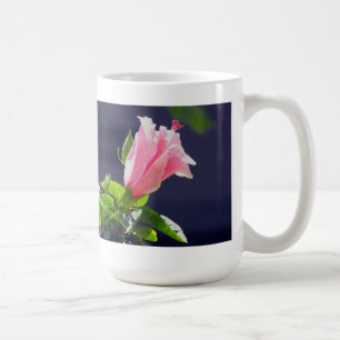 Caneca De Café Hibisco sob Luz Solar Brilhante