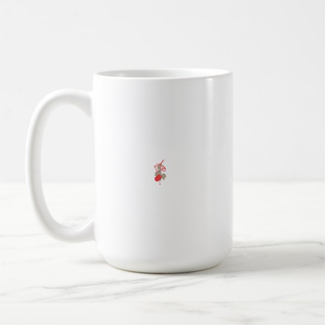 Caneca De Café hibisco vermelho-havaiano com pétalas detalhadas e (Esquerda)