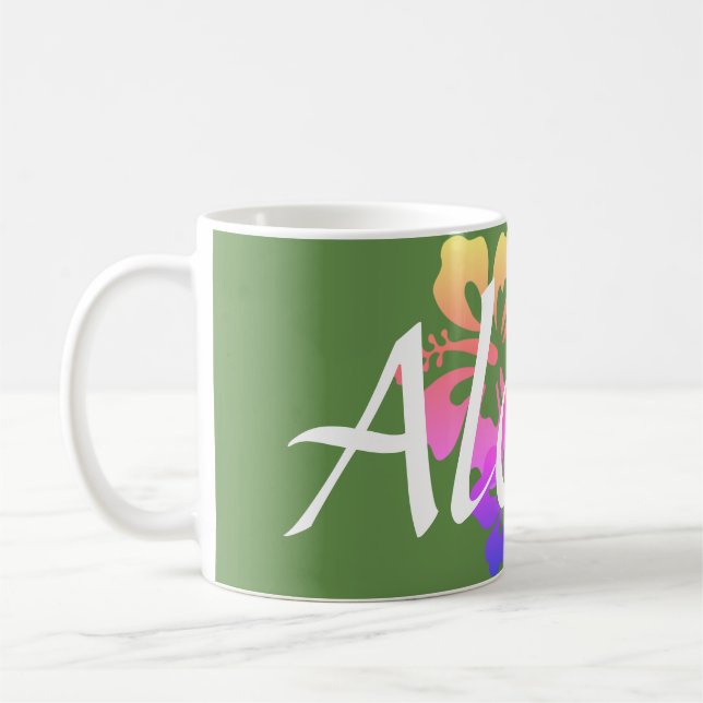 Caneca De Café Hibiscus Aloha Mug (Esquerda)