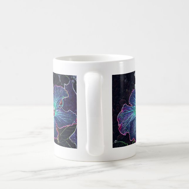 Caneca De Café Hibiscus escuro (Alça)