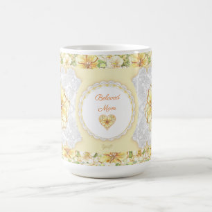 Caneca De Café Hibiscus & lace