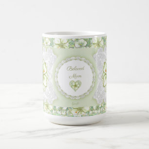 Caneca De Café Hibiscus & lace WHITE