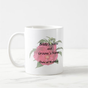 Caneca De Café Hibiscus Rosa Escuro