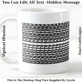 Caneca De Café Hidden Message For Any Hobby, Mentally 106B