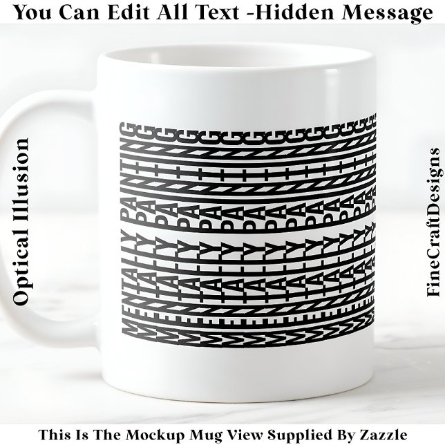 Caneca De Café Hidden Message For Any Hobby, Mentally 106B (Criador carregado)