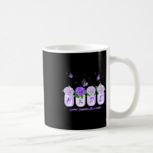 Caneca De Café Hidrangea Flor Borboleta Opióide Sobredosagem Awar