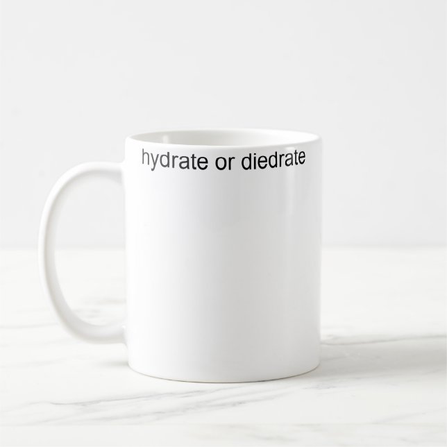 Caneca De Café Hidratar Ou Desidratar (Esquerda)