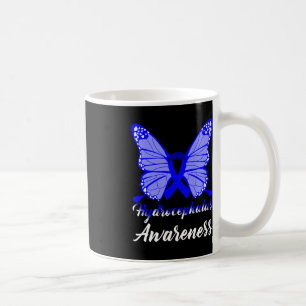 Caneca De Café Hidrocefalia Sensibilização Borboleta Azul Fita