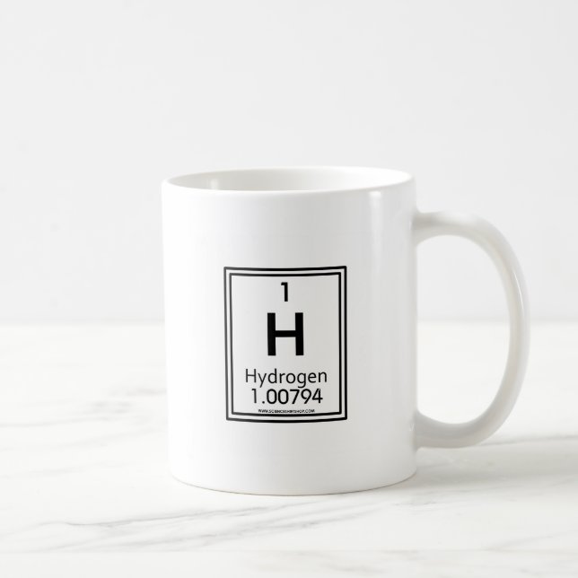 Caneca De Café Hidrogênio 01 (Direita)